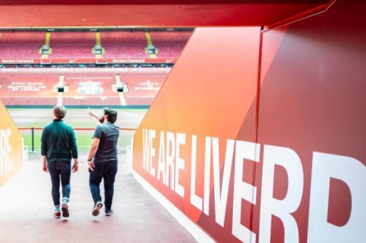 Visite du stade de Liverpool